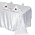 thumbnail image 3 of BalsaCircle 90" x 132" Satin Rectangular Tablecloth White, 3 of 3
