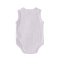 thumbnail image 4 of SDNall Baby Boy Girl Rompers Bodysuit Jumpsuit Playsuit One Piece Outfit Clothes Toddler Kids Boys Girls Fashion Comfortable Solid Color Button Sleeveless Crawling Short Romper, 4 of 9