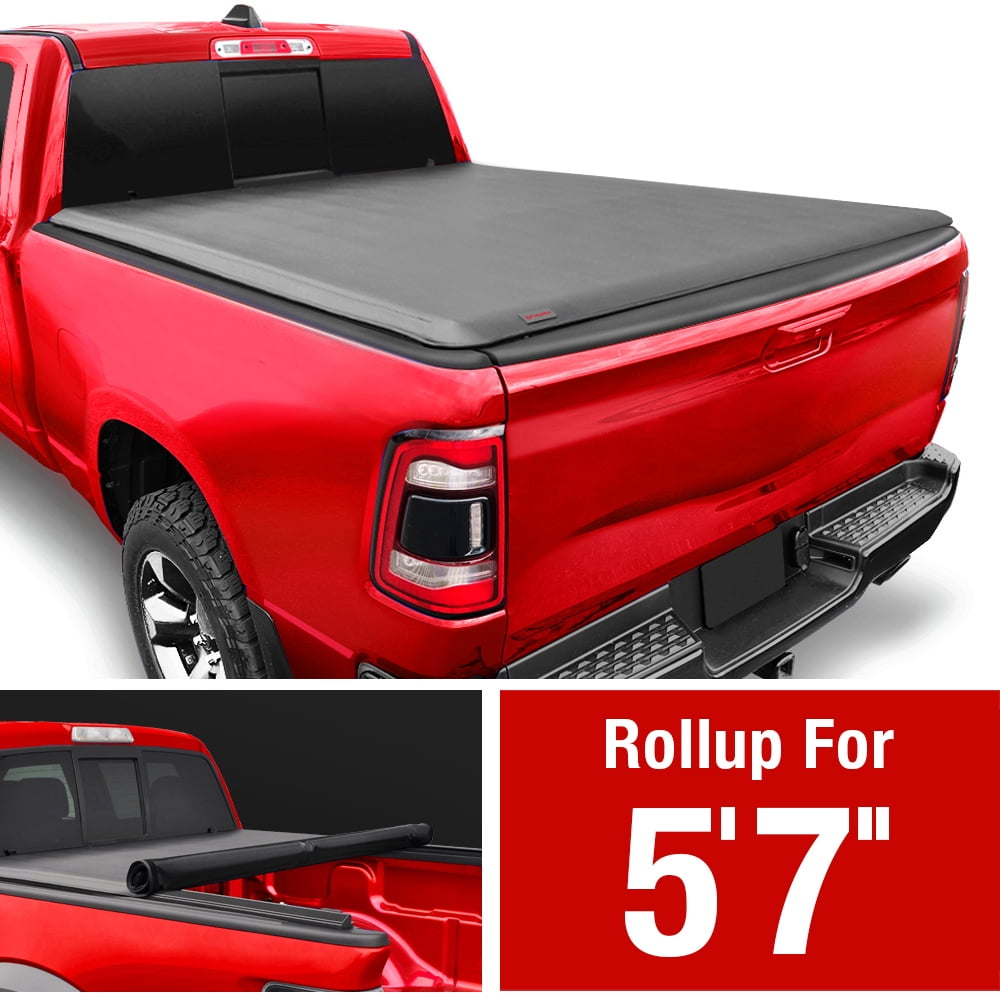 split Gator ETX Soft Tri-Fold Truck Bed Tonneau Cover Fits 2019-2021 Dodge Ram w/o multifunction 76.3 tailgate 6' 4 Bed 59422