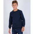 thumbnail image 3 of 3 Pack: Youth Fleece Crew-Neck Long Sleeve Soft Pullover Sweatshirt - Boys & Girls, 3 of 5