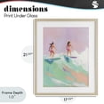 thumbnail image 4 of Stupell Industries Contemporary Two Surfing Girls on Wave Birch Framed Print Under Glass, 17 x 21, by The Prints Vibe, 4 of 8