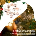 thumbnail image 4 of Bolas de Árbol de Navidad Bewildely 12 piezas en forma de corazón adornos de Navidad Oro rosa, 4 of 6