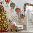 thumbnail image 4 of Cordless Prelit Christmas Wreath - LED Lights, Fabric/Polyester, for Door/Wall, Indoor/Outdoor, 4 of 6
