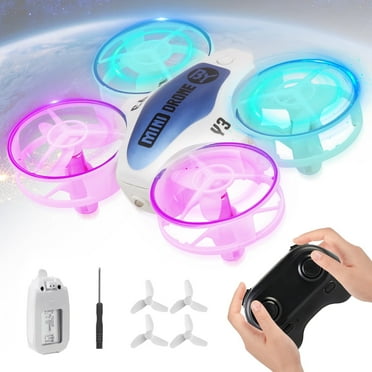 UUGEE Mini Drone for Kids Adults with LED Lights, 360 Flip Headless, Automatic Obstacle, Avoidance Mode, Indoor Outdoor RC Plane Toy,Christmas Gifts for Kids Boys