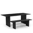 thumbnail image 5 of Grackle Solid Wood Dining Bench - Black, 5 of 7
