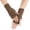 Khaki, variant on COMVALUE Women Fingerless Thick Gloves for Outdoor Arm Warmers Half-Finger Stretchy Gloves Office-Typing-Wrists (Dark Gray, One Size)