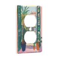 thumbnail image 2 of Yayeee Duplex Wall Plate 1-Gang 4.5"x2.7" Home Receptacle Light Switch Decorative Outlet Cover, Window Scene, 2 of 7