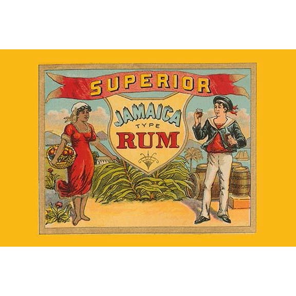 Superior Jamaica Type Rum-Fine Art Canvas Print (20" x 30")
