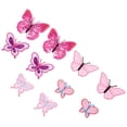 thumbnail image 4 of 10 piezas rosa mariposa bordado apliques DIY tela parches accesorios de costura, 4 of 5