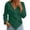 Green, variant on Women T-Shirts Blouse With Ruffle V Neck And Asymmetric Flowy Sleeves For Casual Elegant Tops Boho Solid Color Streetwear