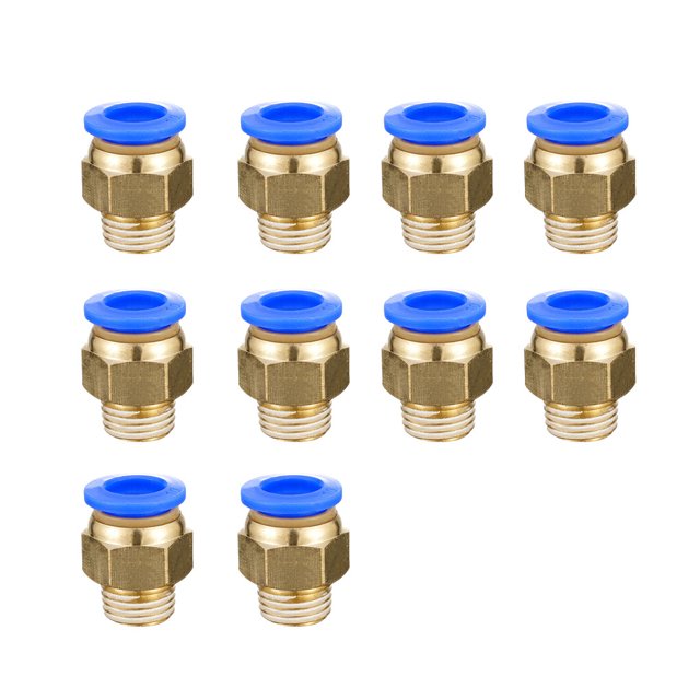 10 Pieces Home Portable Threaded Interface Pneumatic Hose Connector Hose Connector Fast Reusable Fast Release Pipe Connectors Hardware PC10-02