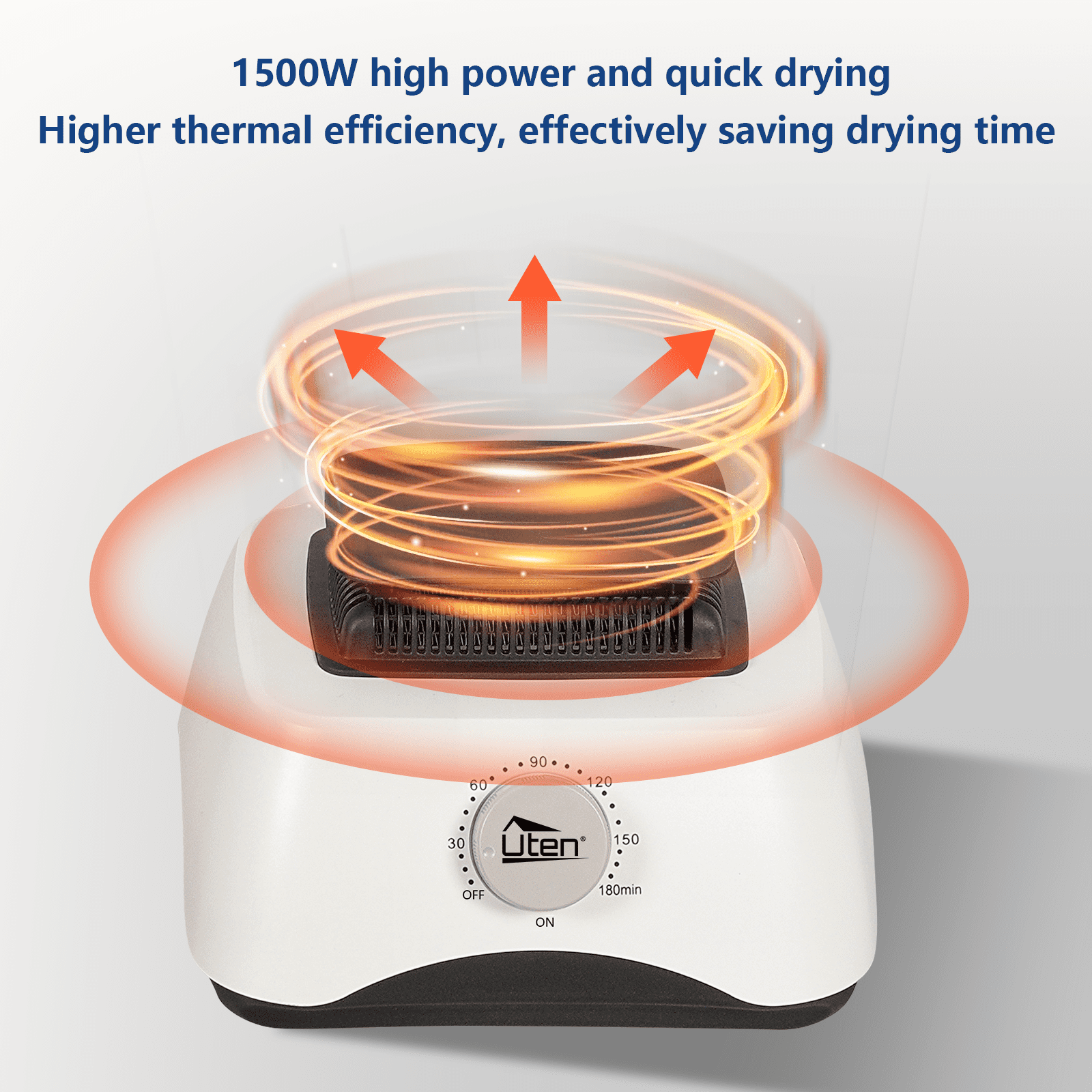 Uten Portable Dryer, 1500W Electric Clothes Dryer Machine Double layer Stackable Clothes Drying Rack for Apartments, RV, Laundry, and More