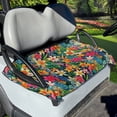 thumbnail image 3 of Garronmavis Tropical Flowers Golf Cart Seat Towel Blanket Golf Cart Seat Covers 50 x 31 Inches Witch Cat Golf Cart Seat Cushion Accessories Decor Machine Washable, 3 of 5
