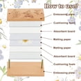 thumbnail image 3 of Kit de prensa de flores, kit de prensado de plantas de hojas de madera de 8 capas con herramientas, pequeña prensa botánica para manualidades florales, 10 x 5 x 0,8 cm, 3 of 6