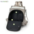 thumbnail image 6 of BadPiggies Women Backpack Purse Waterproof Oxford Anti-Theft Rucksack Lightweight Shoulder Bag "Upgated Thicken PU+Zipper 1.06lb", 6 of 9