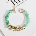 thumbnail image 6 of Tortoise Shell Acrylic Link Chain Bracelet for Girls Flat Cuban Resin Bangles, 6 of 8