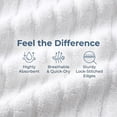 thumbnail image 3 of REGALWOVEN Cotton Hand Towels, Striped Pattern Decorative Comfort Towel for Bathroom, Travel, Camp White 1-Piece, 3 of 7