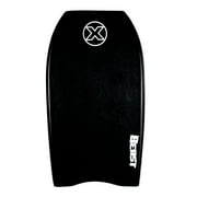 Custom X Beast 42 Bodyboard - Black deck, Black rails, White bottom