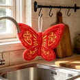 thumbnail image 6 of HOZVOMI Soft Hand Towel with Butterfly Design Ideal for Kitchen Use Absorbent Hanging Towel Perfect for Quick Drying Hands and Wiping Small Items, 6 of 6