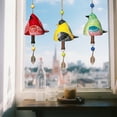 thumbnail image 5 of Bird Song Bell Wind Chimes, Resin Bird Song Bell Garden Decoration, Bird Song Hanging Bell for Courtyard, Wall, Window, Car Decor, 5 of 10