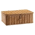 thumbnail image 4 of Cesta de almacenamiento con tapa, decorativa, rectangular, práctica organizadora para el hogar. Longitud 31 cm, 4 of 9