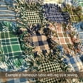 thumbnail image 4 of Timber Green 2 Plaid Primitive Homespun Cotton Fabric Sold by the Yard - JCS Fabric, 4 of 7