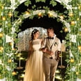 thumbnail image 5 of Solar Artificial Leaf Led String Flower Lights Garland Christmas Decoration Outdoor Room Curtain Lamp Wedding Party Garden Decor, 5 of 6
