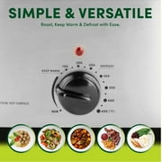 Aroma 22Qt Electric Roaster Oven with Removable Pan and Granite Enamel Finish