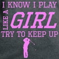 thumbnail image 3 of CafePress - Golf Like A Girl T Shirt - Women's Traditional Fit Dark T-Shirt, 3 of 4