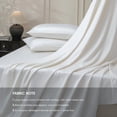 thumbnail image 2 of MooMee Duvet Cover Set Queen 600-TC 100% Long-Staple Cotton Sateen Silky Smooth Luxury (Bright White, 90" x 90"), 2 of 8
