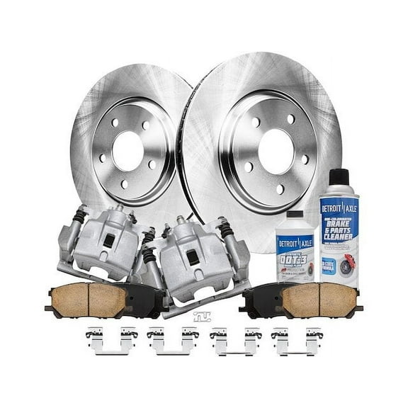 Front Brake Pad Rotor and Caliper Set - Compatible with 2007 - 2009 RX350 Base 2008