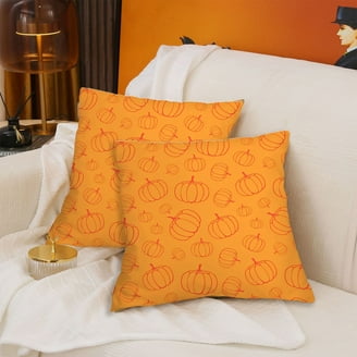 TAJWE Fall Pillow Covers Set Of 2 - 12x20 Inch Pumpkin Autumn Decor For Farmhouse Home
