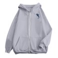 thumbnail image 5 of PRfgtbd Hoodies for Women Zip Up Hoodie Casual Sweatshirts with Front Pockets Soft Long Sleeve Jacket Streetwear Tops, 5 of 6