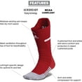 thumbnail image 2 of adidas Men's adizero Football Crew Socks (Red, L), 2 of 8