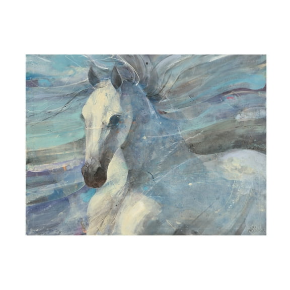 Trademark Fine Art 'Poseidon White Horse' Canvas Art by Albena Hristova