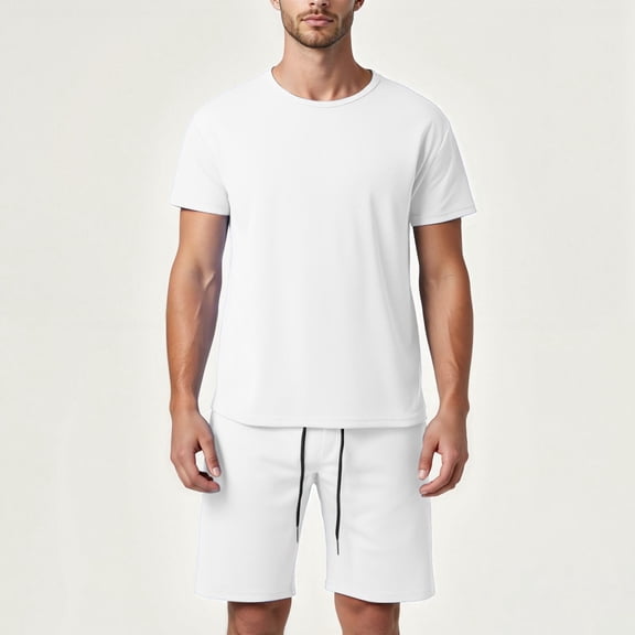 Men's Short Sets 2 Piece Set Mens T-Shirts and Shorts Summer Clothes for Men Beach Outfit Men Clothing