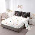 thumbnail image 5 of Homewish Kawaii Snowman 7pcs Bedding Comforter Set For Children Teens Adults,Happy Christmas Xmas Queen Bedding Sets Super Cozy,Red Sparrow Queen Sheet Sets,Super Cozy Room Decor,Reversible, 5 of 8