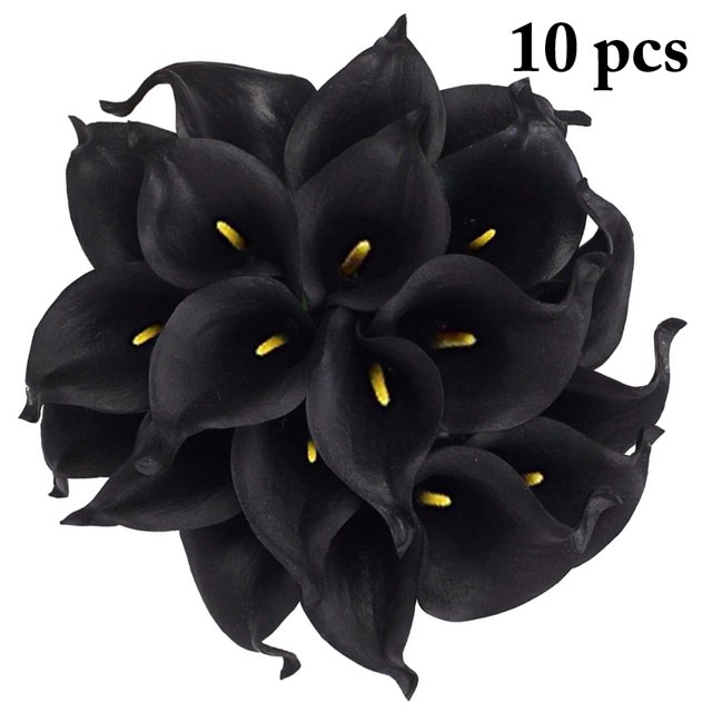 Artificial Flowers Mini Decorative Calla Lily Fake Flowers Wedding Bouquet