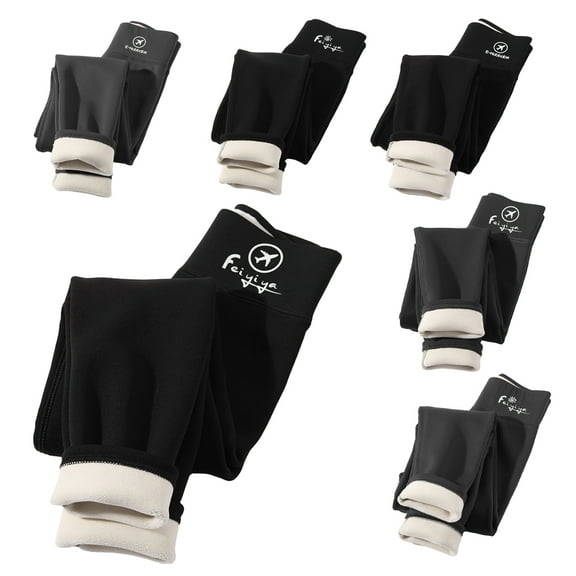 Esaierr Kids Toddler Girls Fleece Lined Leggings Padded Thickened Bottoms Teenagers Baby Winter High-Waisted Tight Pants Warm Extra Thick Bottoming Trousers 1-14Y