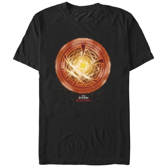 Men's Marvel Doctor Strange in the Multiverse of Madness Orange Rune Graphic Tee Black Small