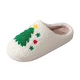 thumbnail image 6 of shqvo Mens Christmas Slippers Size 13 Non- Plush Winter Plush Fluffy Cute Stuffed Animal Bedroom Slippers House Bedroom Warm Fuzzy Arch Support Slippers, 6 of 8
