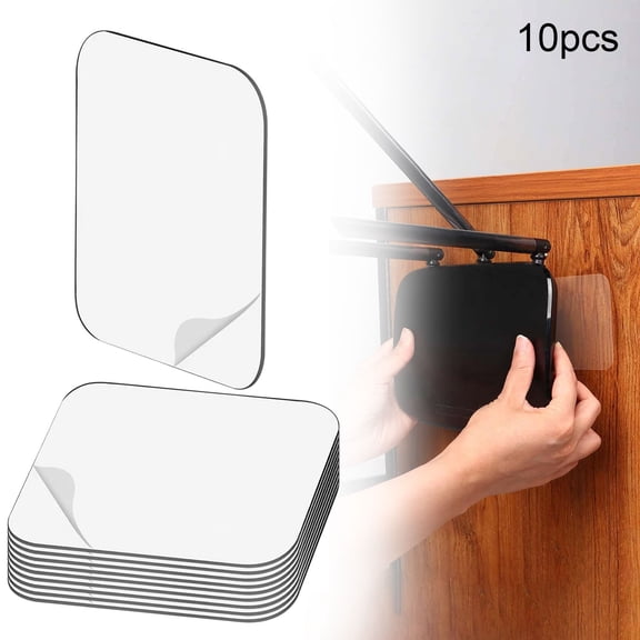 10PCS Heavy Duty Double Sided Adhesive Tape 2.36 Inch-Strong Sticky Mounting Tape for Home, Kitchen & Bathroom Wall No Drill Removable Reusable Nano Tape for Hanging Frames, Hooks & Decorations
