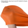 thumbnail image 4 of Uxcell Silicone Swim Cap, Waterproof Swimming Hat Non-Slip Adult Swim Cap for Women and Men, Orange 2 Pcs, 4 of 6