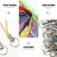 thumbnail image 3 of Miangastore 100pcs DIY Lanyard Pendants Versatile Mobile Phone Hanging Ropes (Random Color), 3 of 8