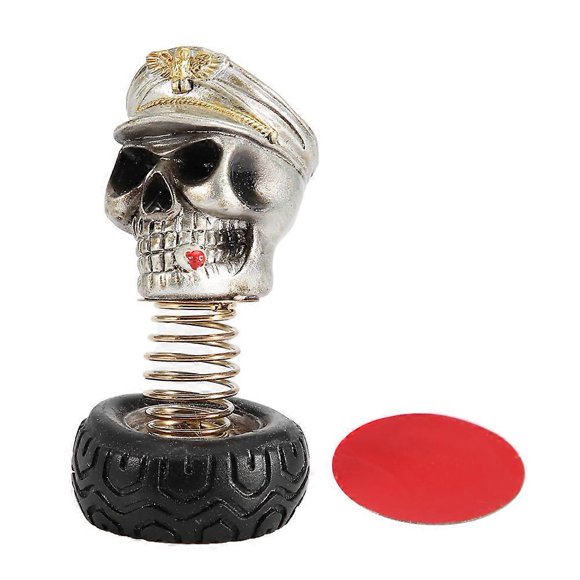 Swing Waving Human Skull Car Interior Decoration Dashboard Ornament Decor Accessories