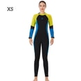 thumbnail image 3 of Traje de trabajo completo Traje de cuerpo completo para hombres y mujeres Actividades deportivas de agua de una pieza en agua fría para snorkeling Surfing Spearfishing Woman / Amarillo XS Guardurnaity OD017131-19, 3 of 7