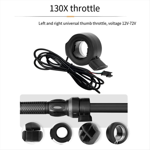 Controlador Sin Escobillas T5S de 36 V, 48 V y 26 A con Pantalla LCD y Kit de Aceleración 130X para Scooter Eléctrico y Kit de Reparación de Bicicletas Eléctricas.