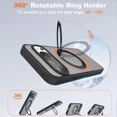 thumbnail image 2 of Compatible with Google Pixel 9/Pixel 9 Pro Case with 360° Magnetic Ring Stand [Compatible with Mag-Safe] Shockproof Translucent Phone Case for Google Pixel 9/Pixel 9 Pro 6.3", 2 of 7
