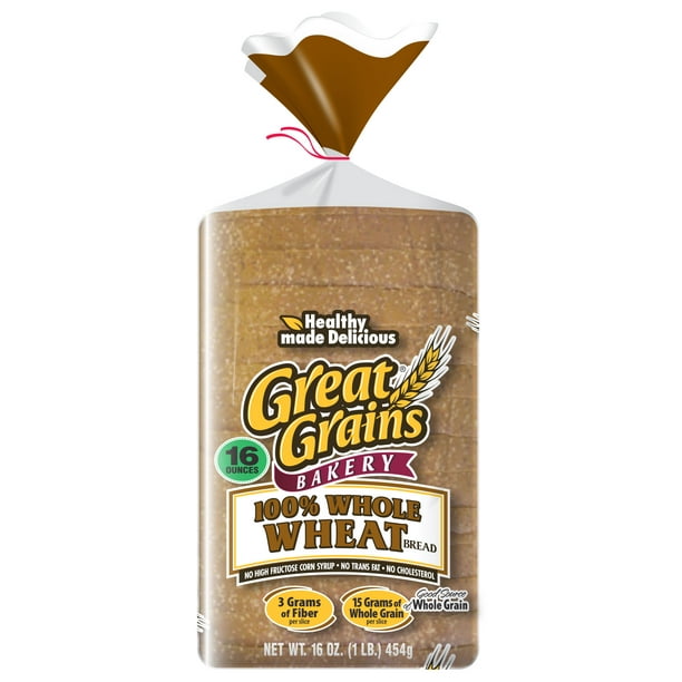 Great Grains 100 Whole Wheat Bread, 16 oz