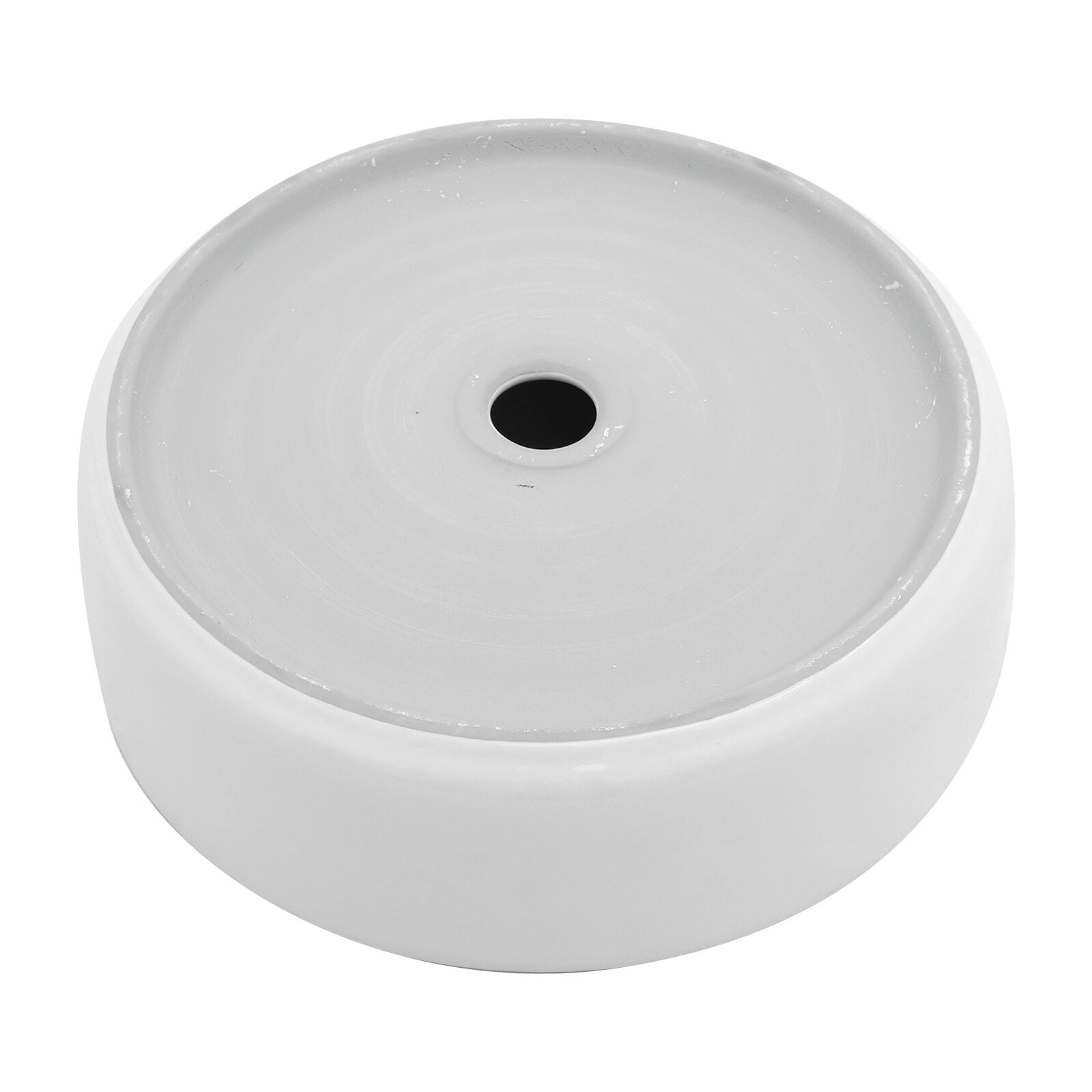 Vanity With Sink, 15.75"x15.75" White Ceramic Vessel Bathroom Sink, White Bathroom Vanity,Ceramic Single Sink Vanity, Bath & Faucets Bathroom Vanities